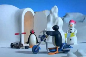 Pingu má nový skútr